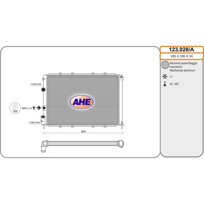 Radiateur d'eau (refroidissement du moteur)