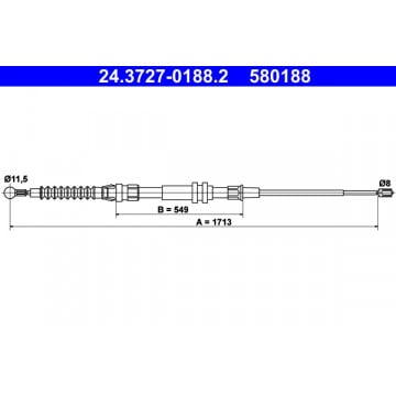 Cable de Frein vw CADDY 3