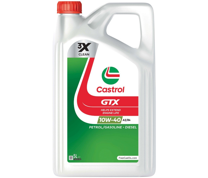 Huile moteur Castrol GTX 10w40 A3/B4 - 5 litres