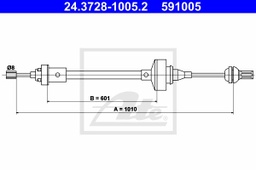 [84425] CABLE EMBRAYAGE -7700834725- R19